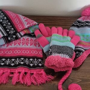 Colorful Knit Winter Set for Kids